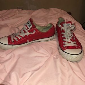 Worn once! Red converse